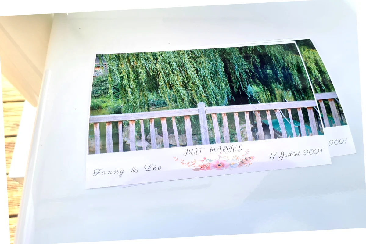 Strip photo souvenir mariage